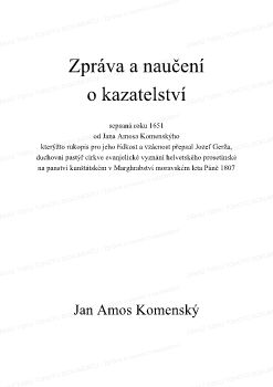 Zpráva a naučení o kazatelství